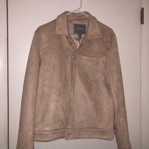 Suede peach jacket